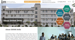 Desktop Screenshot of delhi.iihmr.org